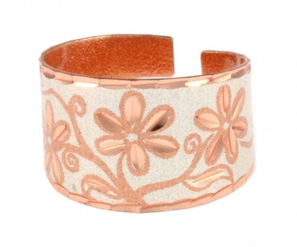 RN 09SP Handcrafted Silver Flower Rings