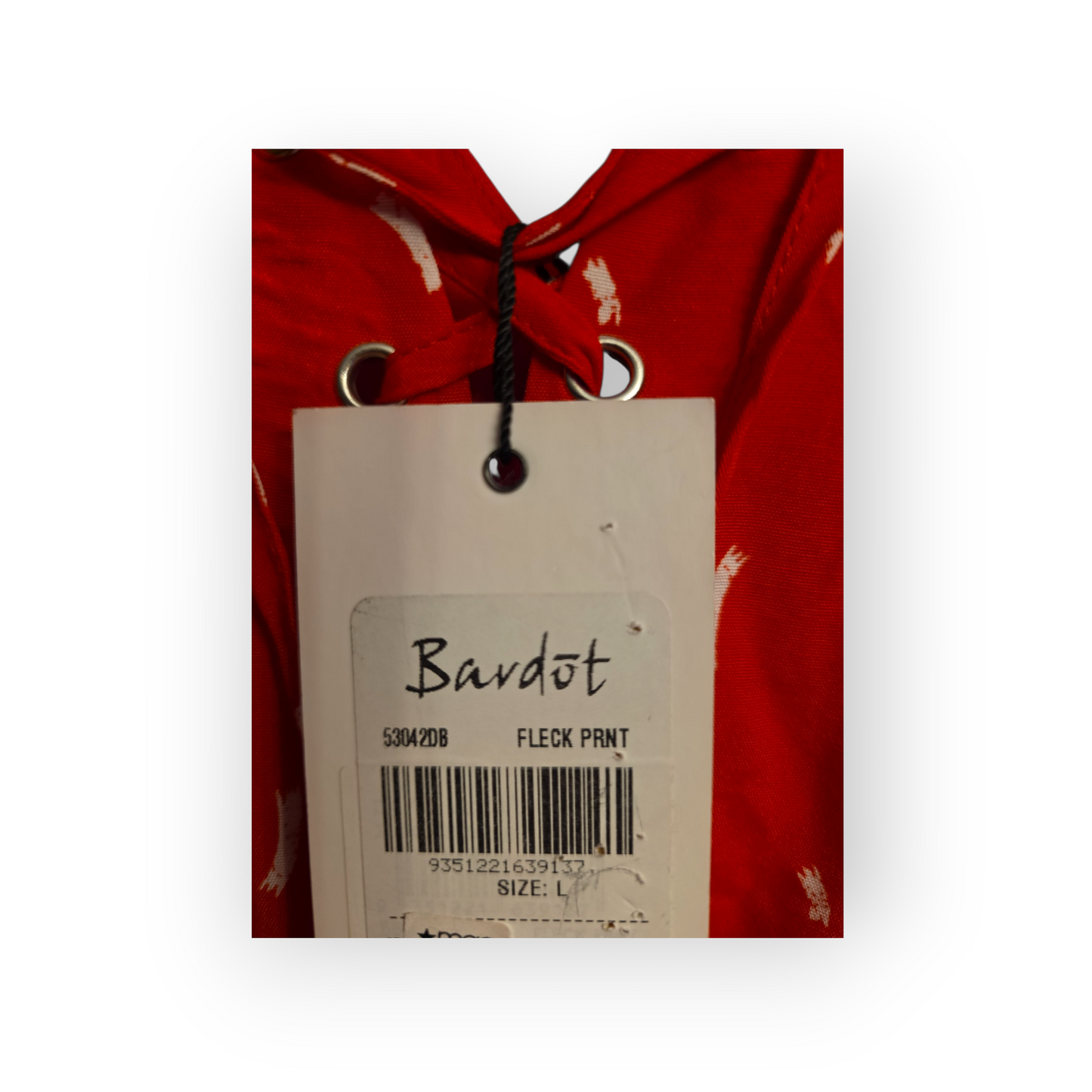 Bardot Red Maxi Wrap Style Dress