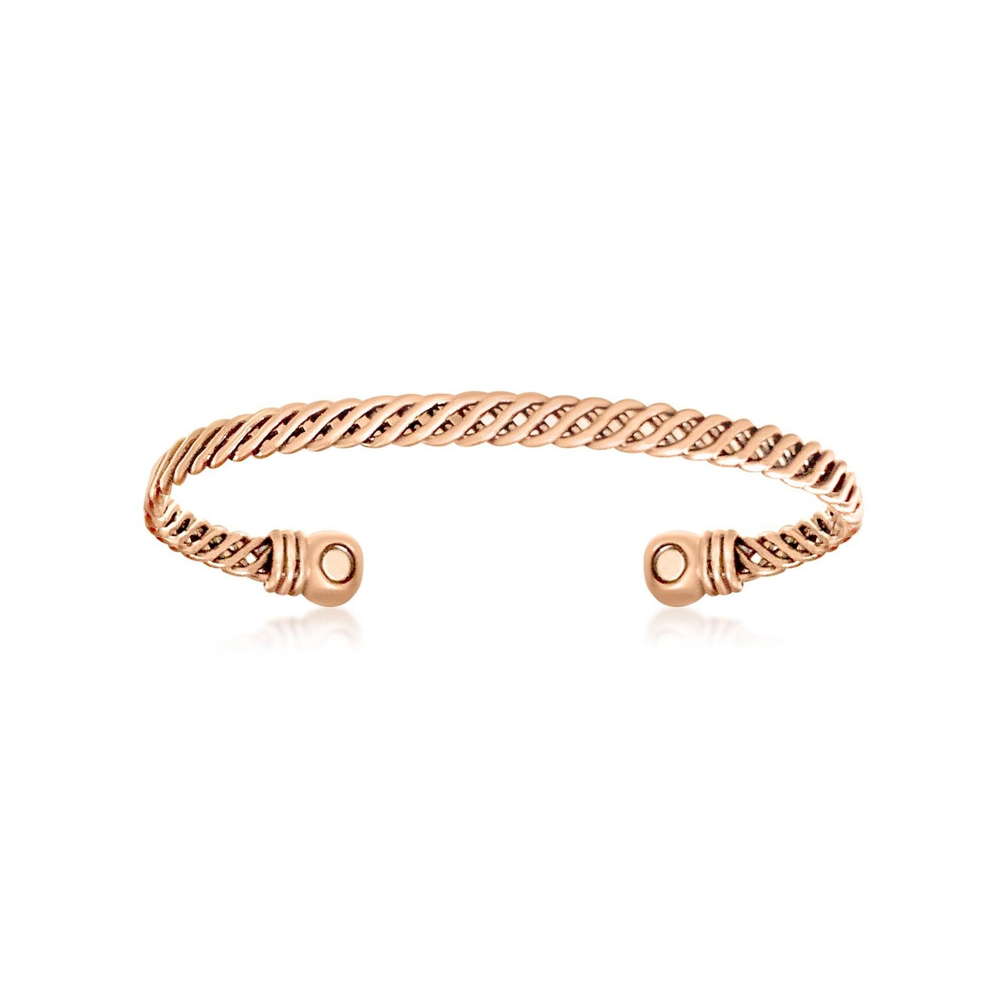 P 09 plain copper bracelet with magnets