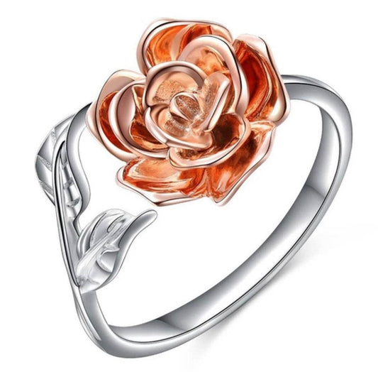 RP 26 sterling Silver Rose design  Ring