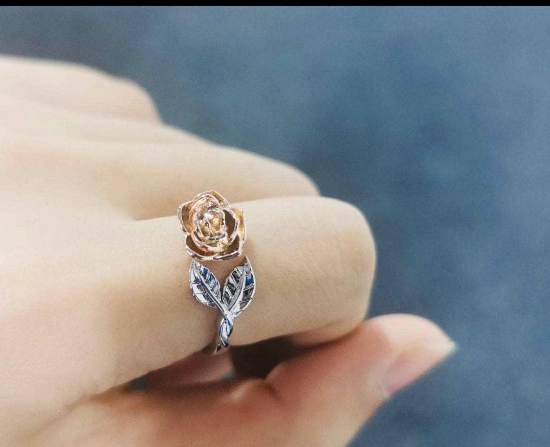 RP 26 sterling Silver Rose design  Ring