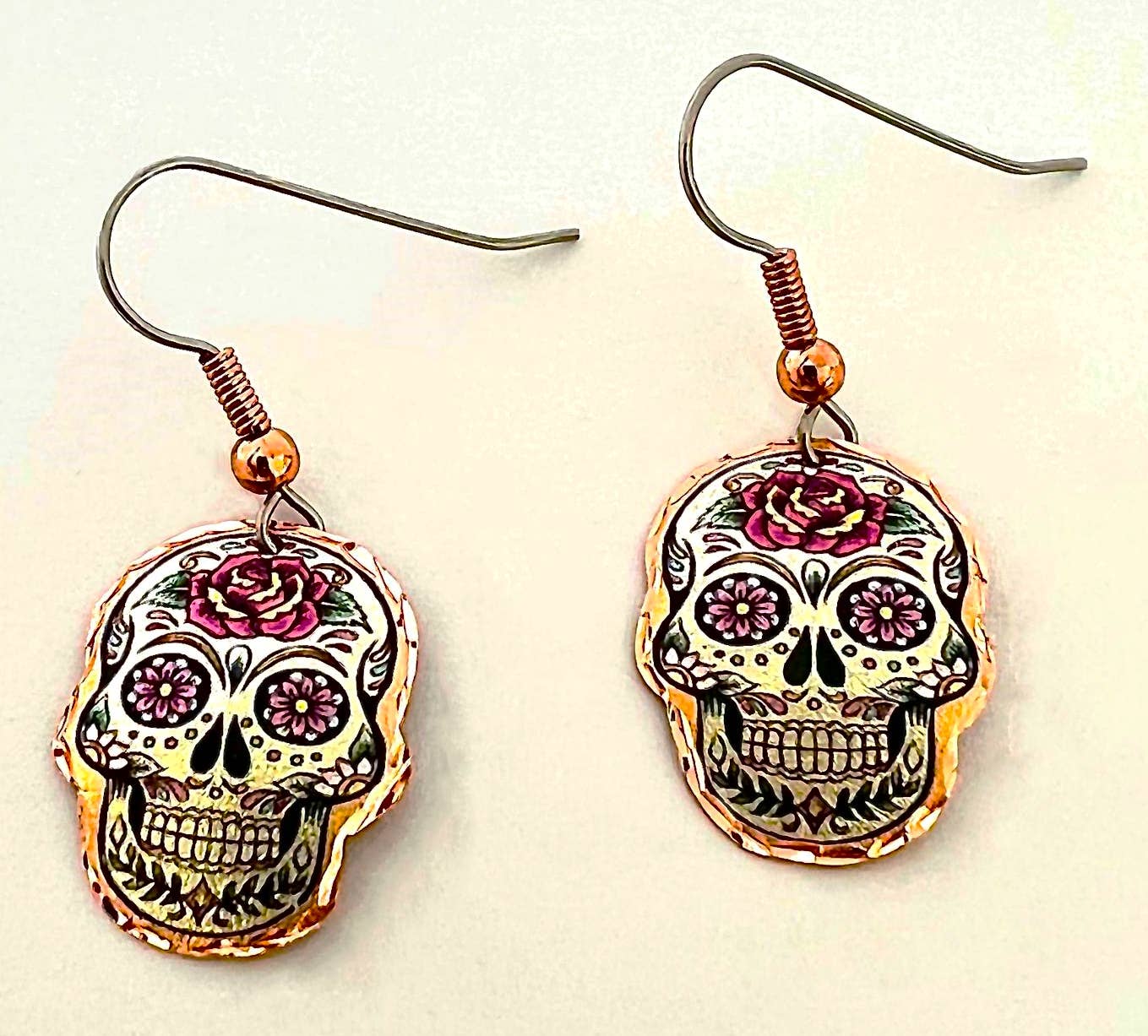 CA 136 Day of the Dead Earrings