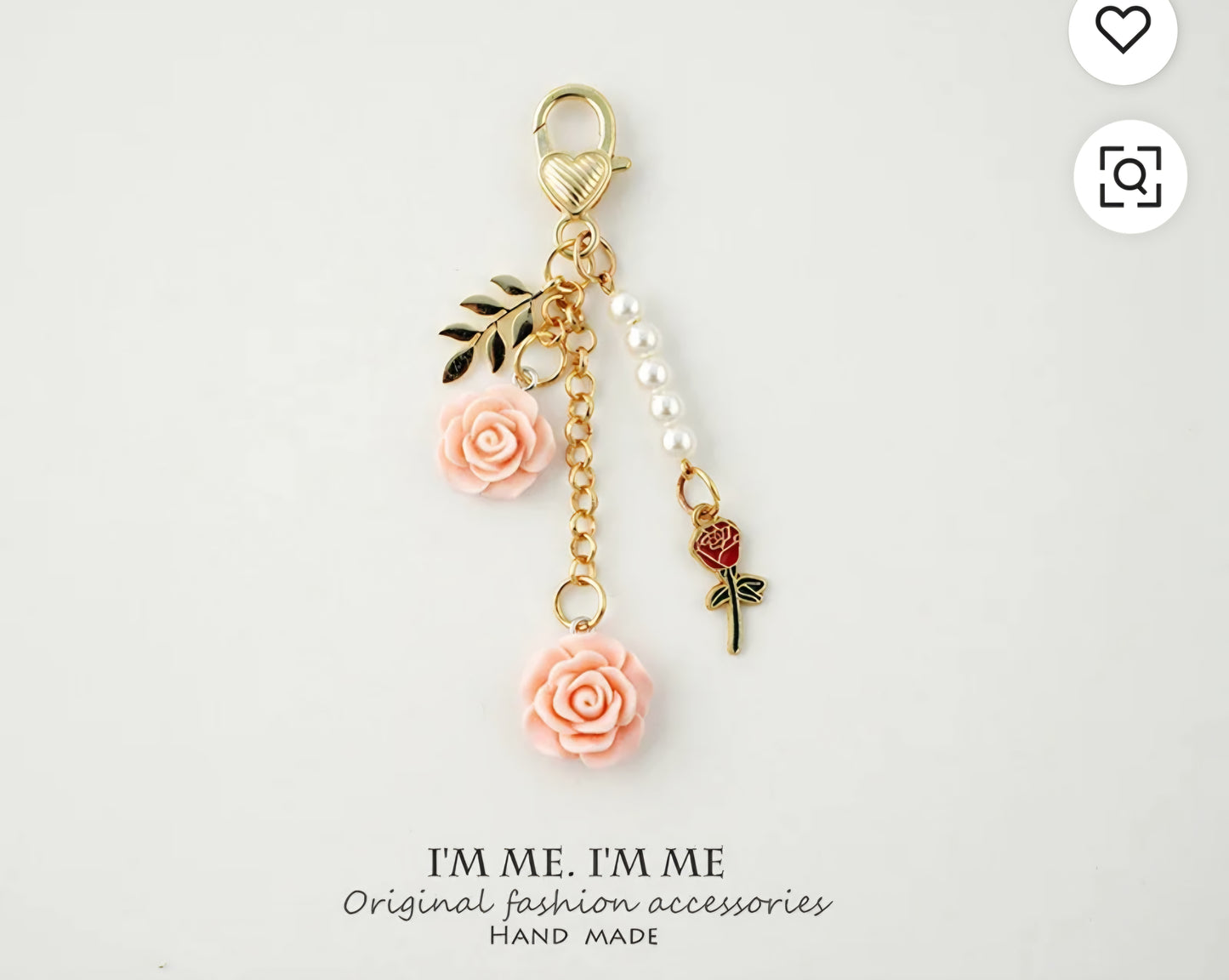Roses Bag Charm/ Keychain