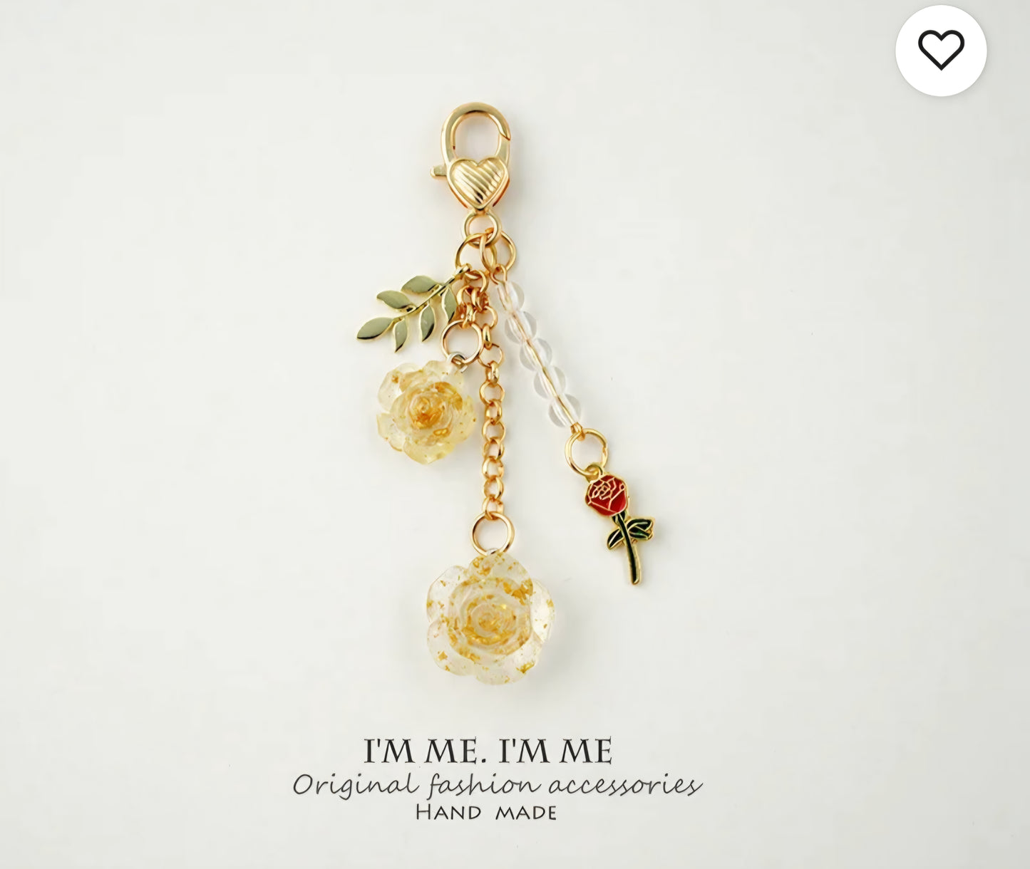 Roses Bag Charm/ Keychain