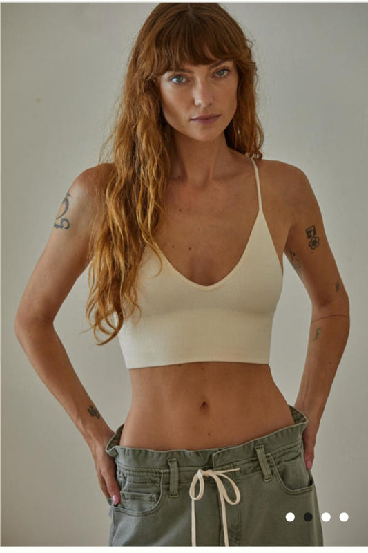 Modal Ribbed Triangle Bralette