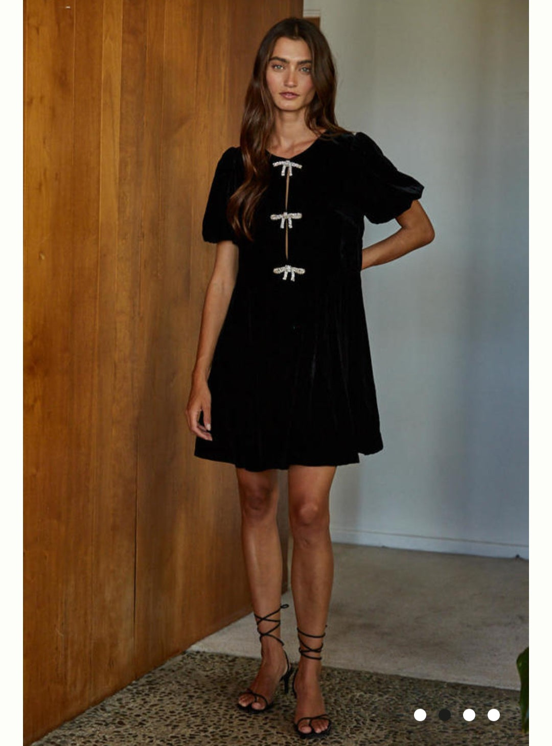 Velvet Sparkle Box Mini Dress