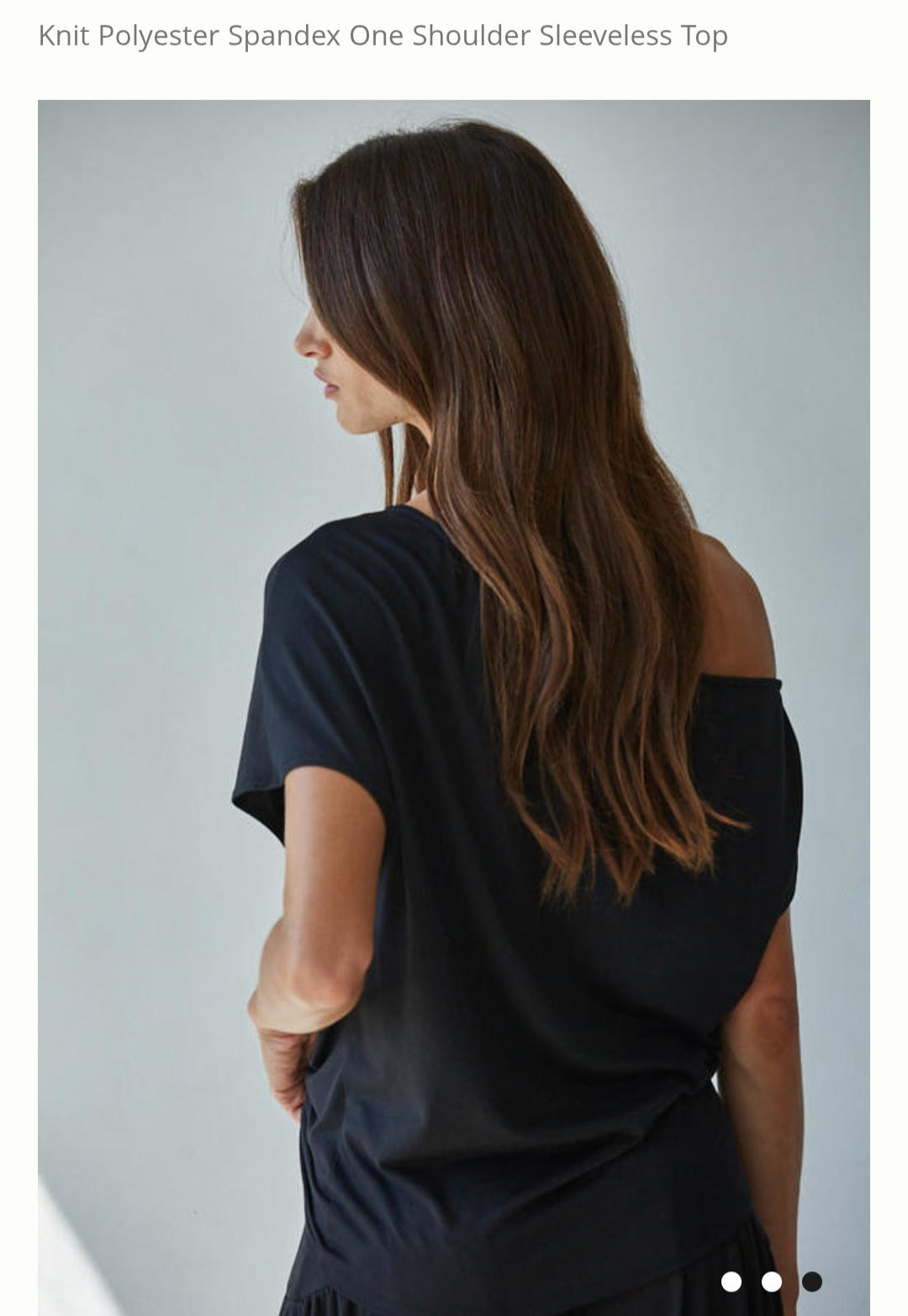 Solene One Shoulder Sleeveless Top