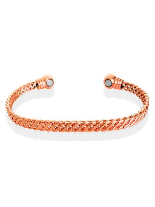 P 09 plain copper bracelet with magnets