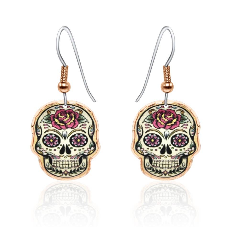 CA 136 Day of the Dead Earrings
