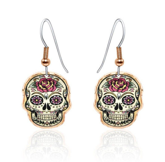 CA 136 Day of the Dead Earrings
